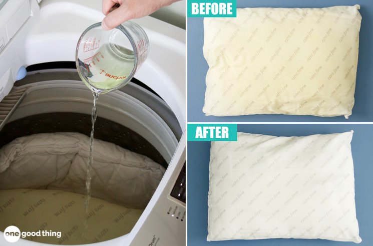 How To Clean Yellow Pillows In Washing Machine