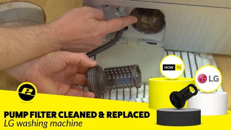 How To Clean Lg Washing Machine Filter And Drain Pump