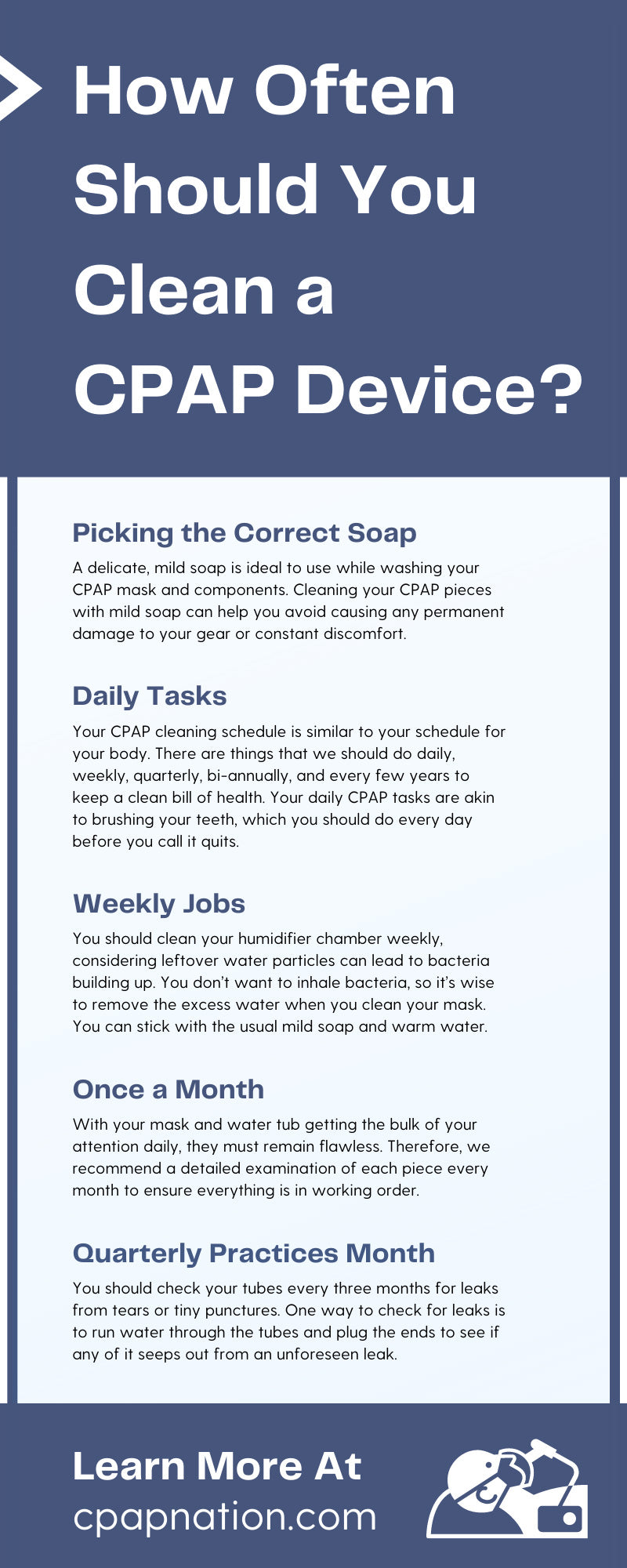 How Often Should You Clean Your CPAP Machine? 1 z2deMhbHupzmoKPWlvlWkqoJjUzPW3Dg1669743063