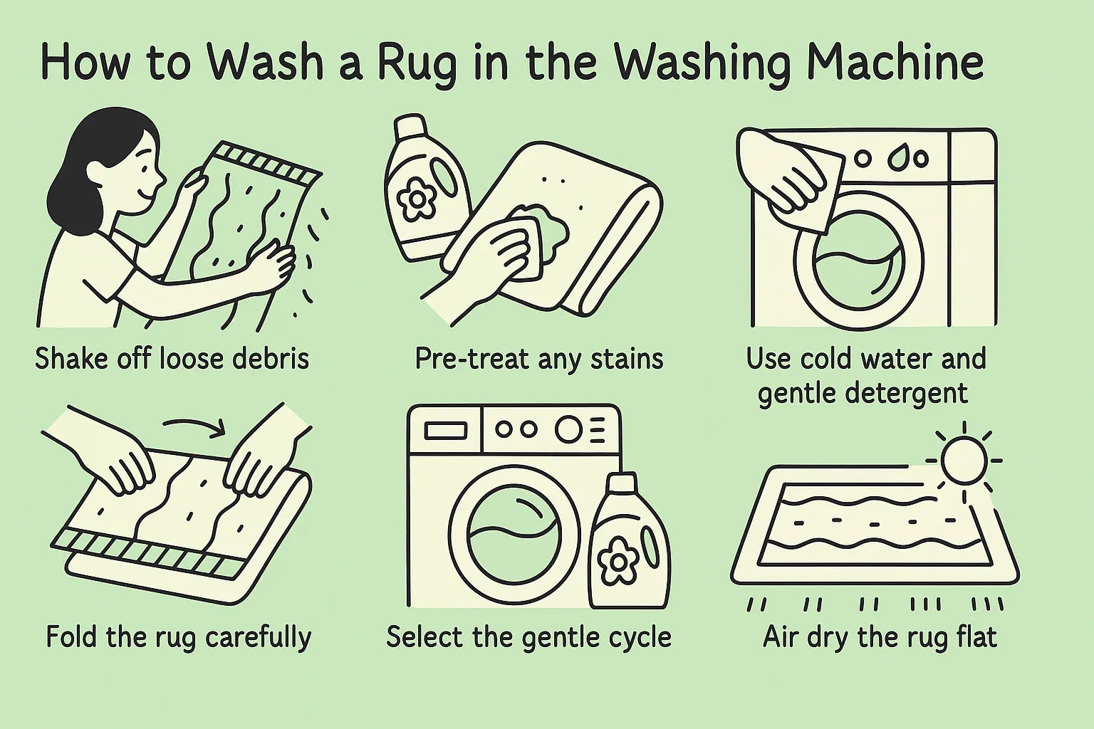 Step-by-Step Guide to Washing Rugs in Your Washing Machine