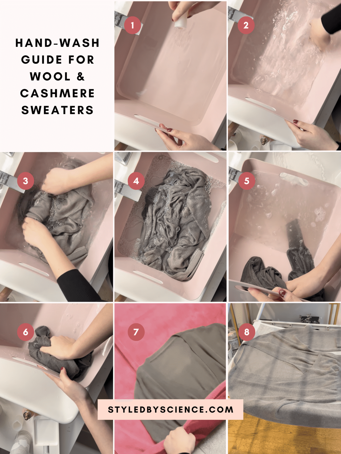 Step by Step Guide on How to Hand Wash Wool Sweaters