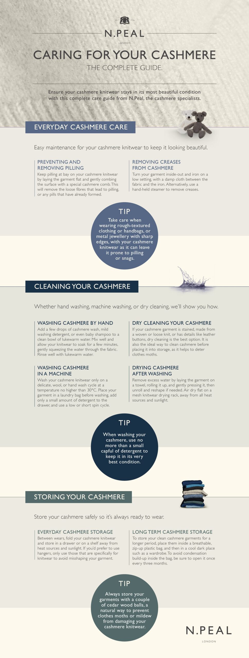 How to Properly Care for Your Cozy Cashmere Sweater