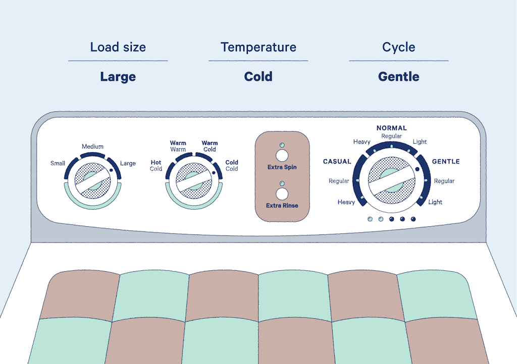 how to machine wash a quilt 1