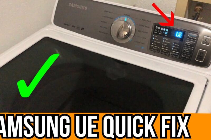 What Does Ue Mean Samsung Washing Machine