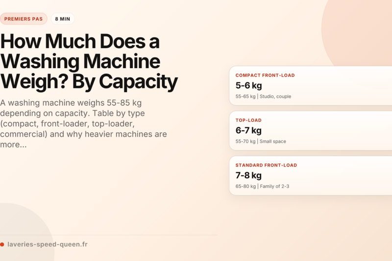 How Much Does An Average Washing Machine Weigh